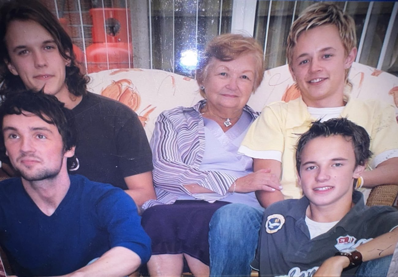 The four of us with Mamma