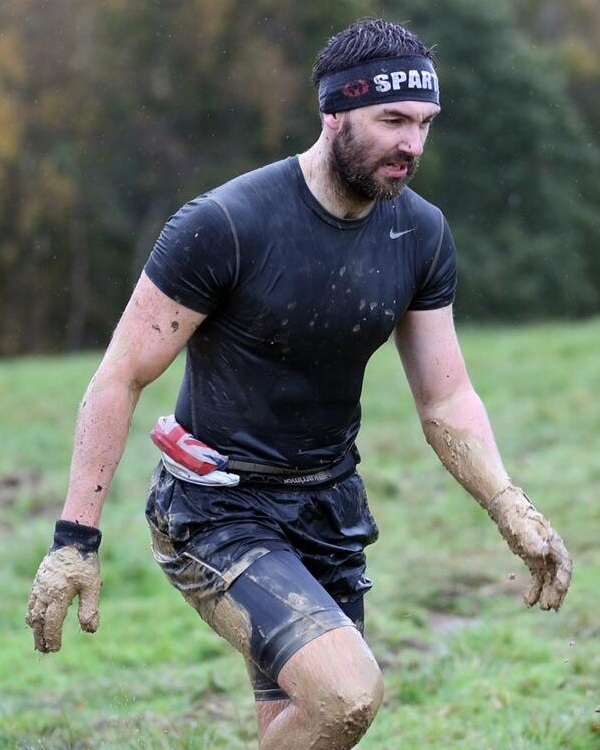 Tony taking on a Spartan race